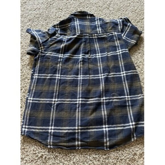 Anchorage Expedition Flannel Shirt Mens Large Blue Plaid Long Sleeve Button Up - Picture 12 of 13